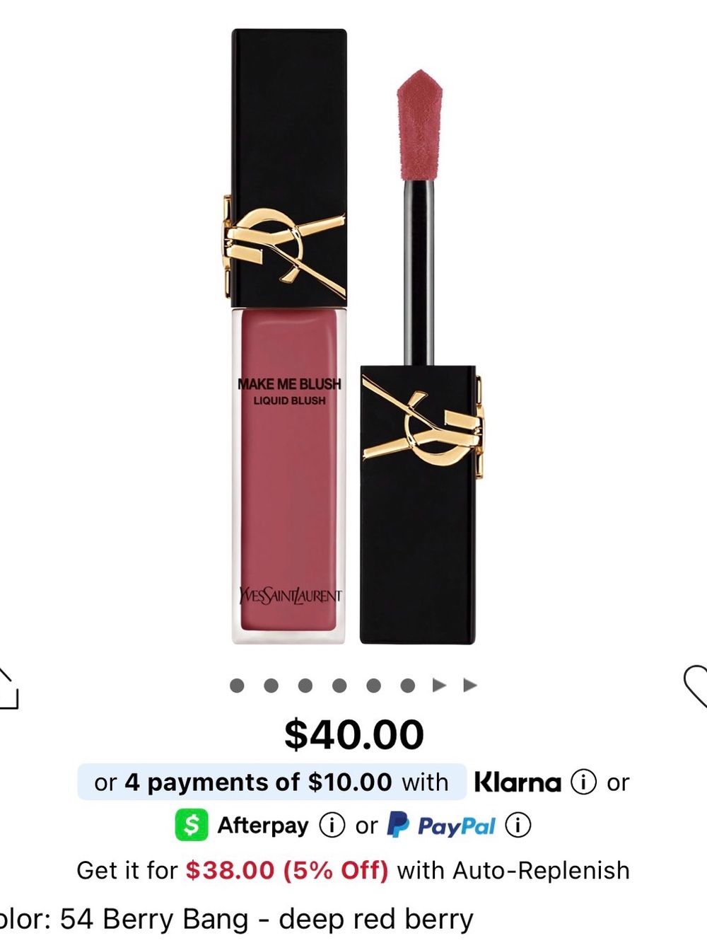 Yves Saint Laurent Make Me Blush Liquid Blush — Berry Rose